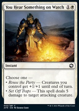 You Hear Something on Watch