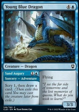 Young Blue Dragon // Sand Augury
