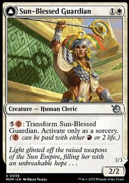 Sun-Blessed Guardian // Furnace-Blessed Conqueror