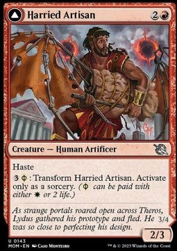 Harried Artisan // Phyrexian Skyflayer