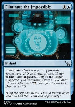 Eliminate the Impossible