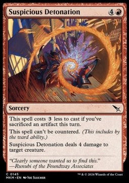 Suspicious Detonation