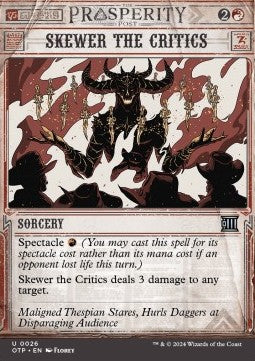 Skewer the Critics