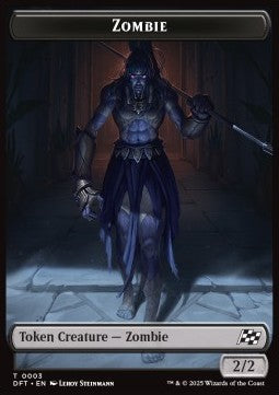 Zombie Token (B 2/2) // Elephant Token (G 3/3)