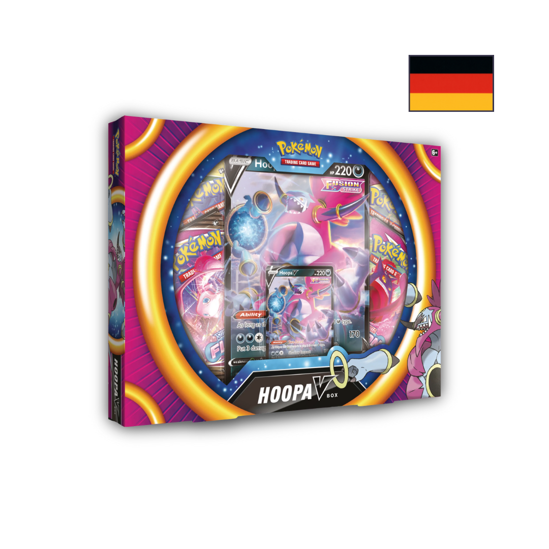 Abbildung einer original verschweißten Pokémon Mimigma-ex Kollektion Box mit Promokarten, Oversize-Karte und vier Boostern