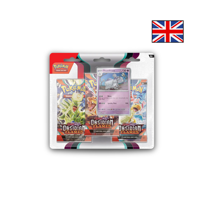 Pokémon - Obsidianflammen: Friedwuff 3-Pack Blister EN