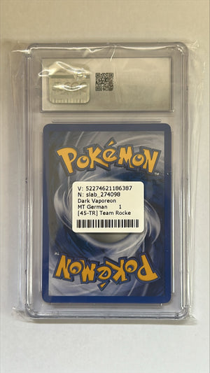 Pokémon Karte - Dunkles Aquana 1st Edition (TR045) – Graded CGC 9