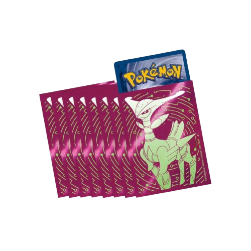 Pokémon Card Sleeves – Forces of Time – with Iron Leaf – 65 pieces