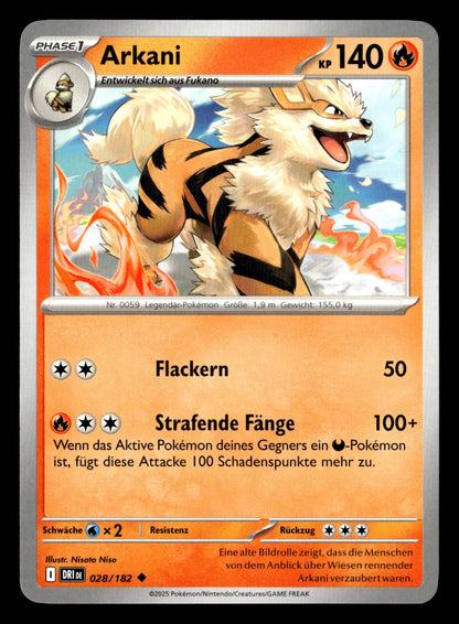 Arcanine - Destined Rivals #28 [Uncommon]