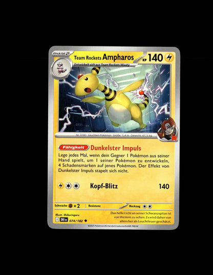 Team Rocket's Ampharos - Destined Rivals #74 [Uncommon]