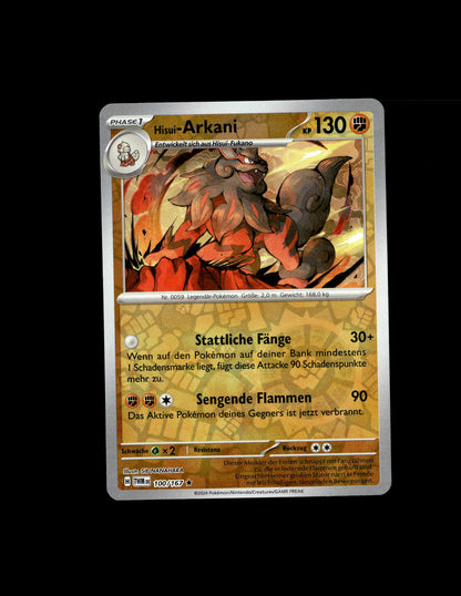 Hisuian Arcanine - Twilight Masquerade #100 [Rare]