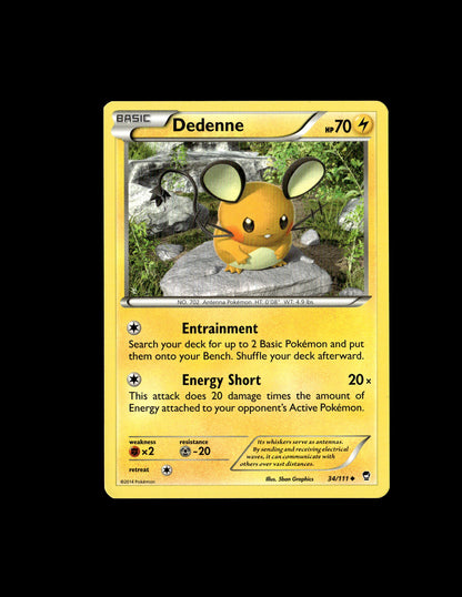 Dedenne - Furious Fists #34 [Uncommon]