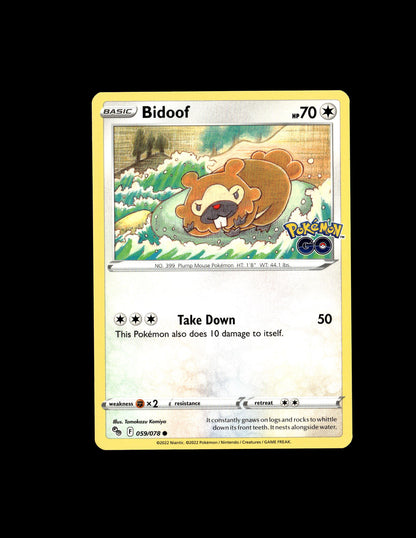 Bidoof [Take Down] - Pokémon GO #059 [Common]