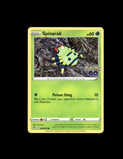 Spinarak [Poison Sting] - Pokémon GO #006 [Common]