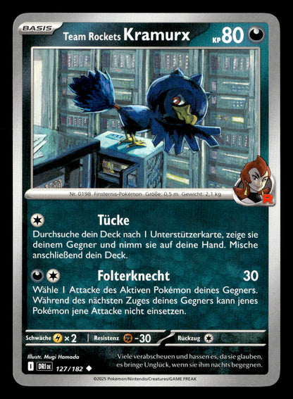 Team Rocket's Murkrow - Destined Rivals #127 [Uncommon]