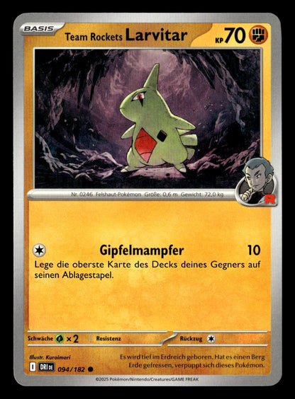 Team Rocket's Larvitar - Destined Rivals #94 [Common]