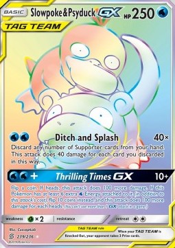 Slowpoke & Psyduck GX [Ditch and Splash | Thrilling Times GX]