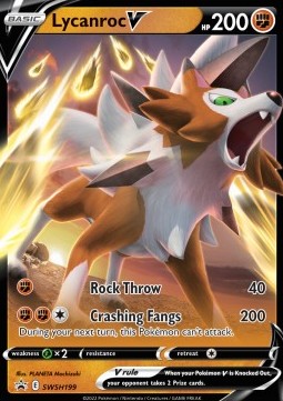 Lycanroc V [Rock Throw | Crashing Fangs]