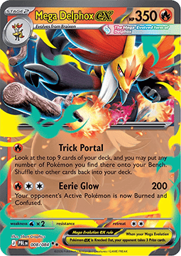 Mega Delphox ex [Trick Portal | Eerie Glow]