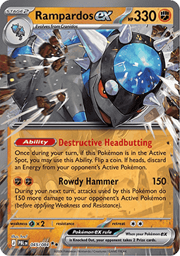 Rampardos ex [Destructive Headbutt | Rampaging Hammer]