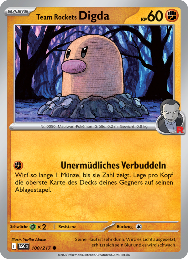 Team Rockets Digda [Unermüdliches Verbuddeln]