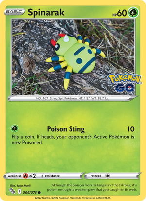 Spinarak [Poison Sting]