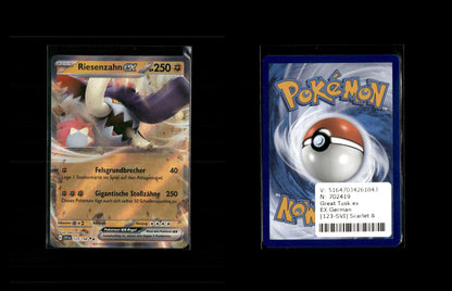 Great Tusk ex - Scarlet &amp; Violet #123 [Double Rare]