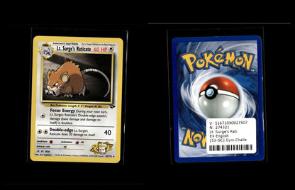 Lt. Surge's Raticate - Gym Challenge #53 [Uncommon]