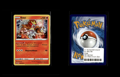 Entei - Crown Zenith #21 [Holo Rare]