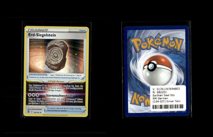 Earthen Seal Stone - Silver Tempest #154 [Holo Rare]