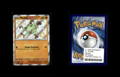 Mankey - Paldean Fates #169 [Shiny Rare]