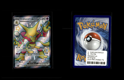 Alakazam ex - Paldean Fates #215 [Shiny Ultra Rare]