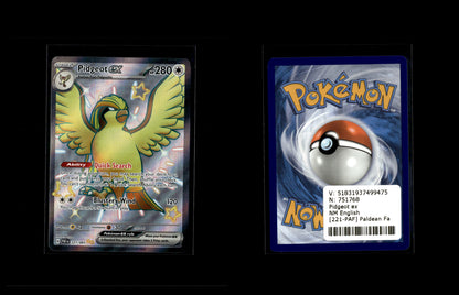 Pidgeot ex - Paldean Fates #221 [Shiny Ultra Rare]