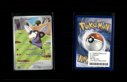 Drilbur - Black Bolt #124 [Illustration Rare]