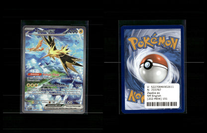 Zapdos ex - 151 (MEW) #202 [Special Illustration Rare]