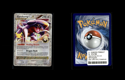 Garchomp [C] LV.X - Celebrations #SV 145 [Holo Rare]