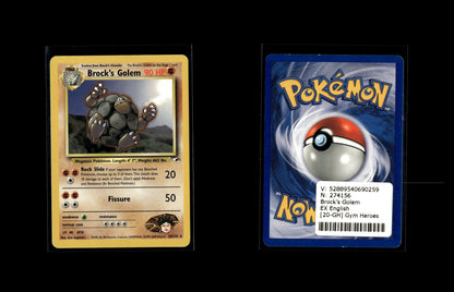 Brock's Golem - Gym Heroes #20 [Rare Holo]