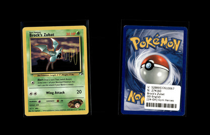 Brock's Zubat - Gym Heroes #24 [Rare Holo]
