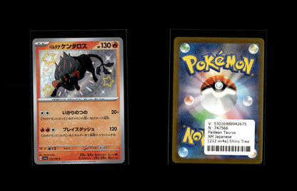 Paldean Tauros - Shiny Treasure ex #212 [Holo Rare]
