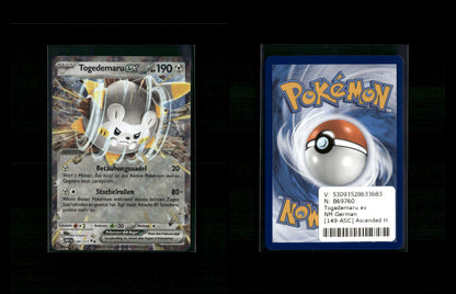 Togedemaru ex - Ascended Heroes #149 [Double Rare]