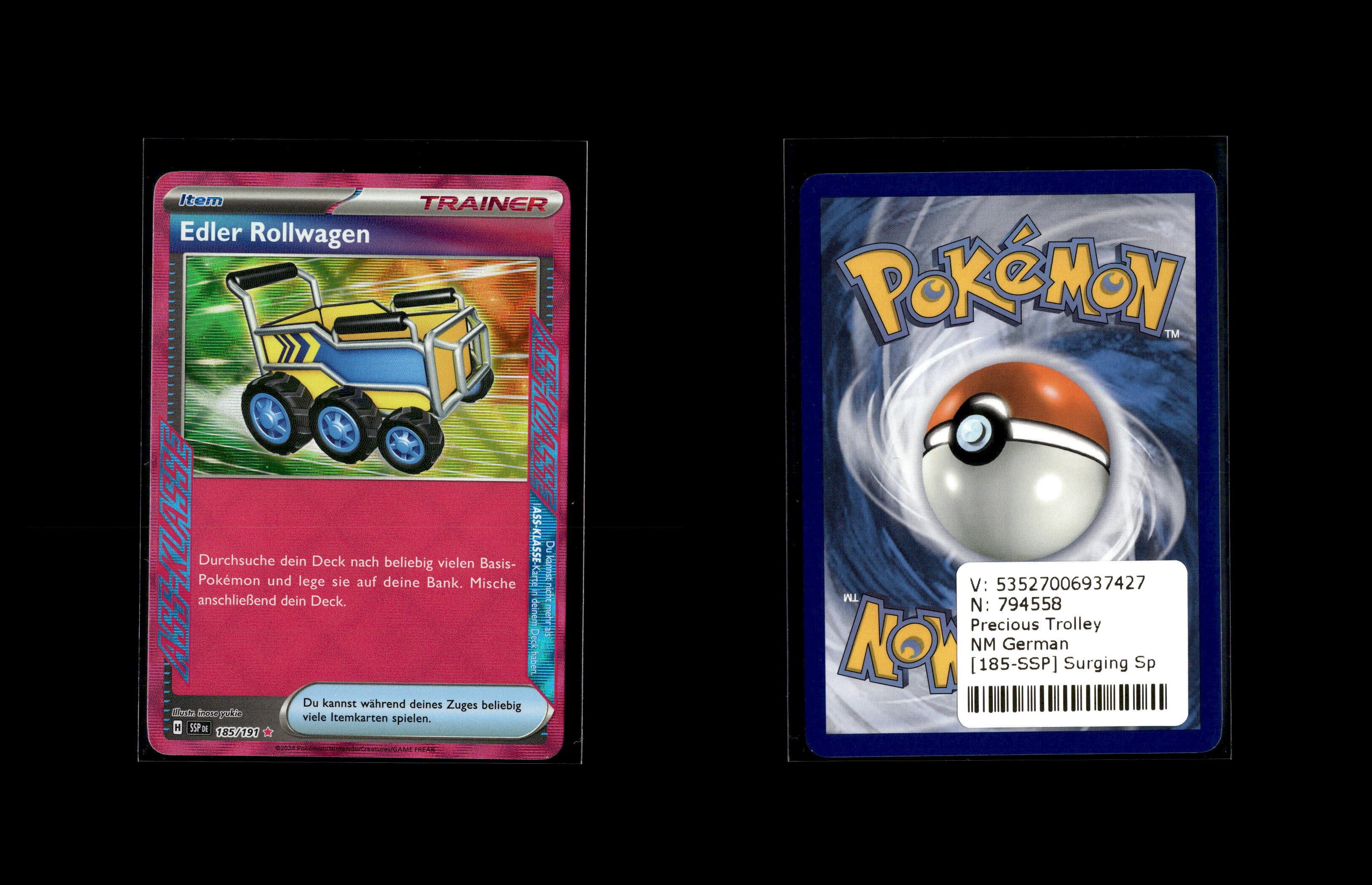 Precious Trolley - Surging Sparks #185 [ACE Rare]