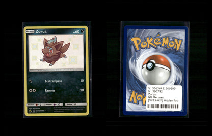 Zorua - Hidden Fates #SV25 [Secret Rare]