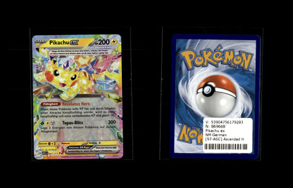 Pikachu ex - Ascended Heroes #57 [Double Rare]