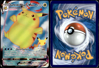 Surfing Pikachu VMAX - Celebrations #9 [Holo Rare VMAX]