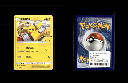 Pikachu - McDonald's Collection 25th Anniversary #25 [Promo]