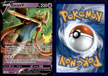 Zacian V - Celebrations #16 [Holo Rare V]