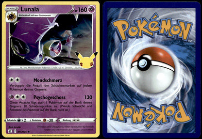 Lunala - Celebrations #15 [Holo Rare]