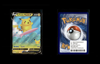Surfendes Pikachu V - Celebrations #8 [Holografisch Selten V]
