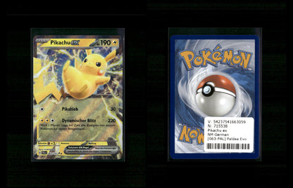 Pikachu ex - Paldea Evolved #63 [Double Rare]