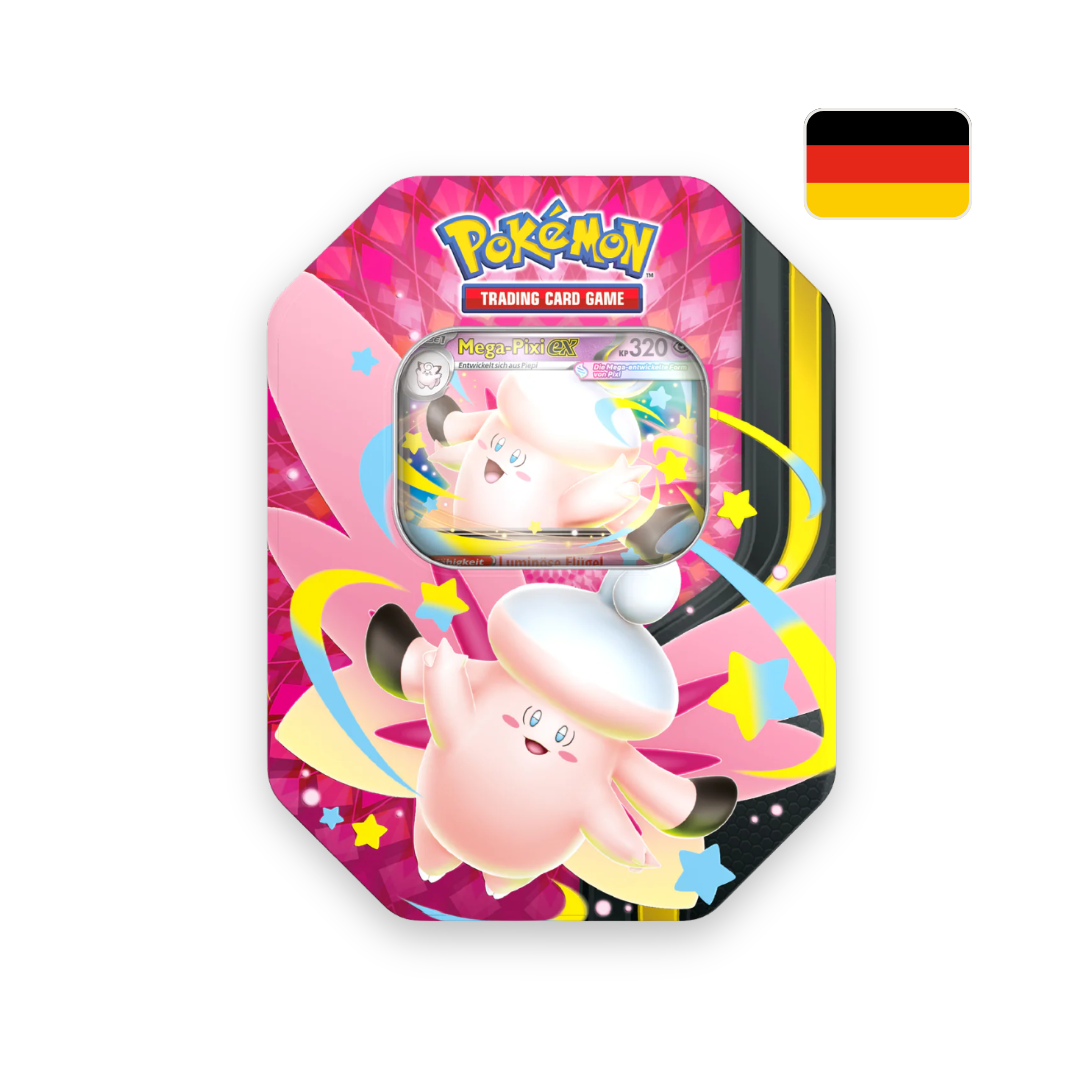 Mega Moonlit Tin: Mega Pixie ex Tin Box German